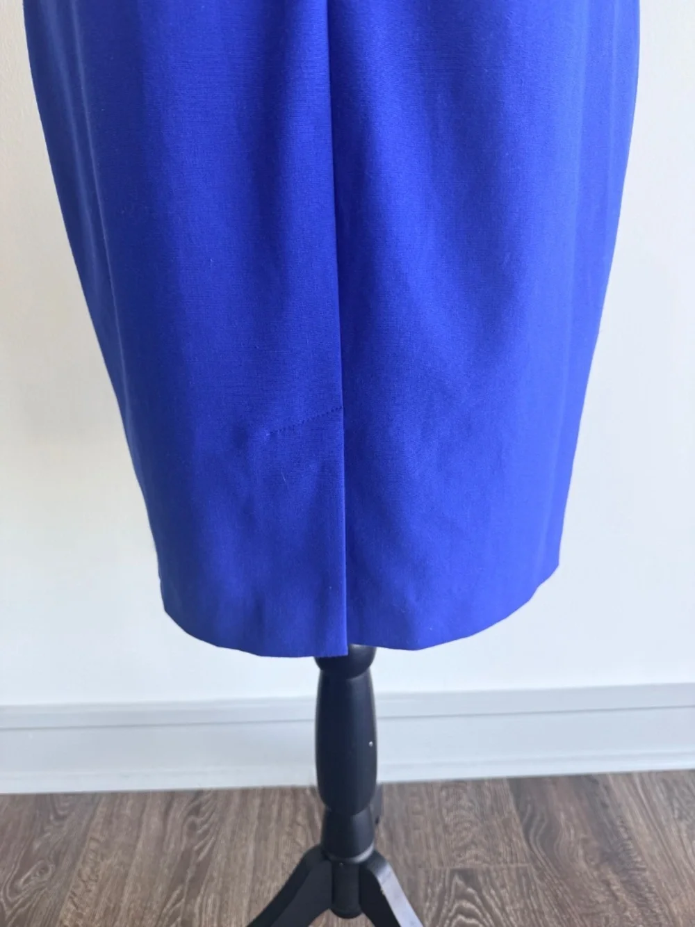Calvin Klein Royal Blue Sleeveless Blue Ruffle Dress